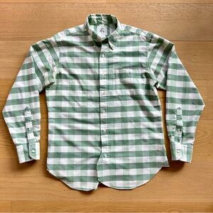 Brooks Brothers, Black Fleece - Green Checkered Shirt - BB3 - Like New